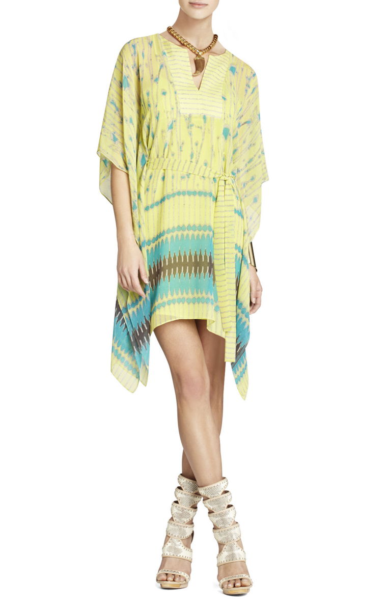 BCBG6 EVA SCARF PRINT DRESS