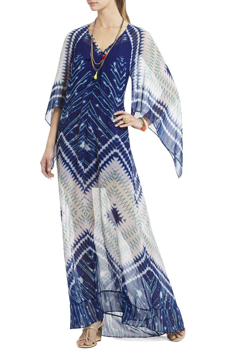 BCBG9 IZABEL PRINTED MAXI DRESS