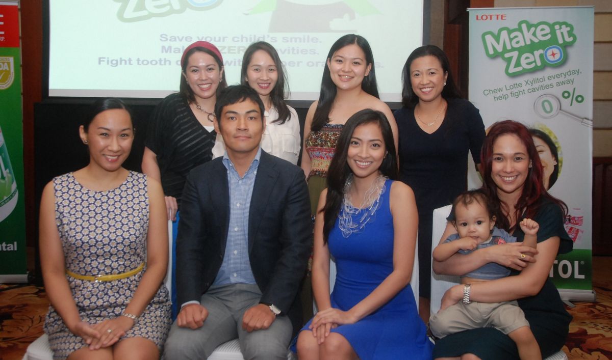 Soi Kitaguchi and the Xylitol Believers L-R seated Martine De Luna, Jackie Go and Frances Sales ; Standing Rowena Wendy Lei, Christine Dychiao,Ginger Arboleda and Fleur Sombrero