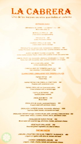LaCabrera_Menu