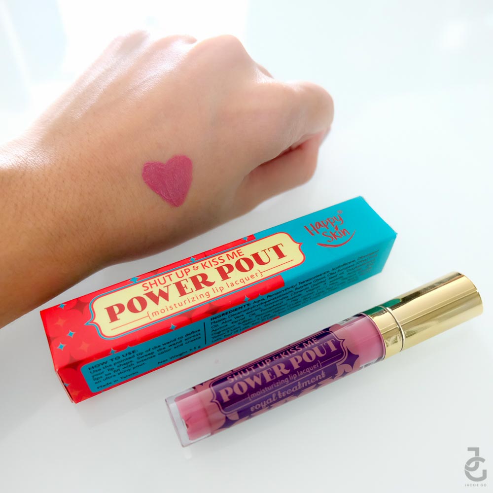 HappySkin_ShutUp&KissMe_PowerPout_RoyalTreatmentSwatch