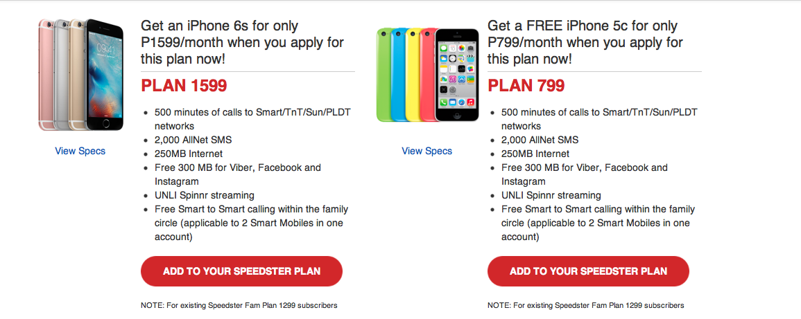 Speedster Fam Plan 1299 free phone 1